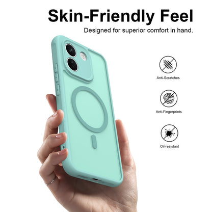 Custodia MagSafe per Xiaomi Redmi Note 17 Pro, Techsuit, HaloFrost II, Verde Chiaro