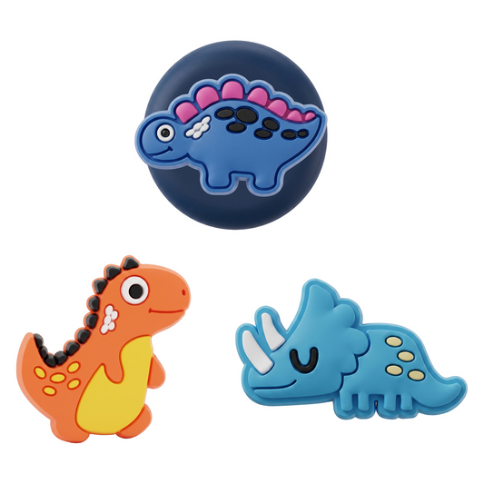 OEM Dinosaur Case for Apple AirTag, Set of 3, Multicolor