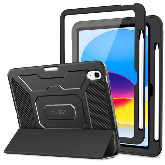 Custodia per Apple iPad (2025) / iPad (2022), Tech-Protect, Endurance, Nera