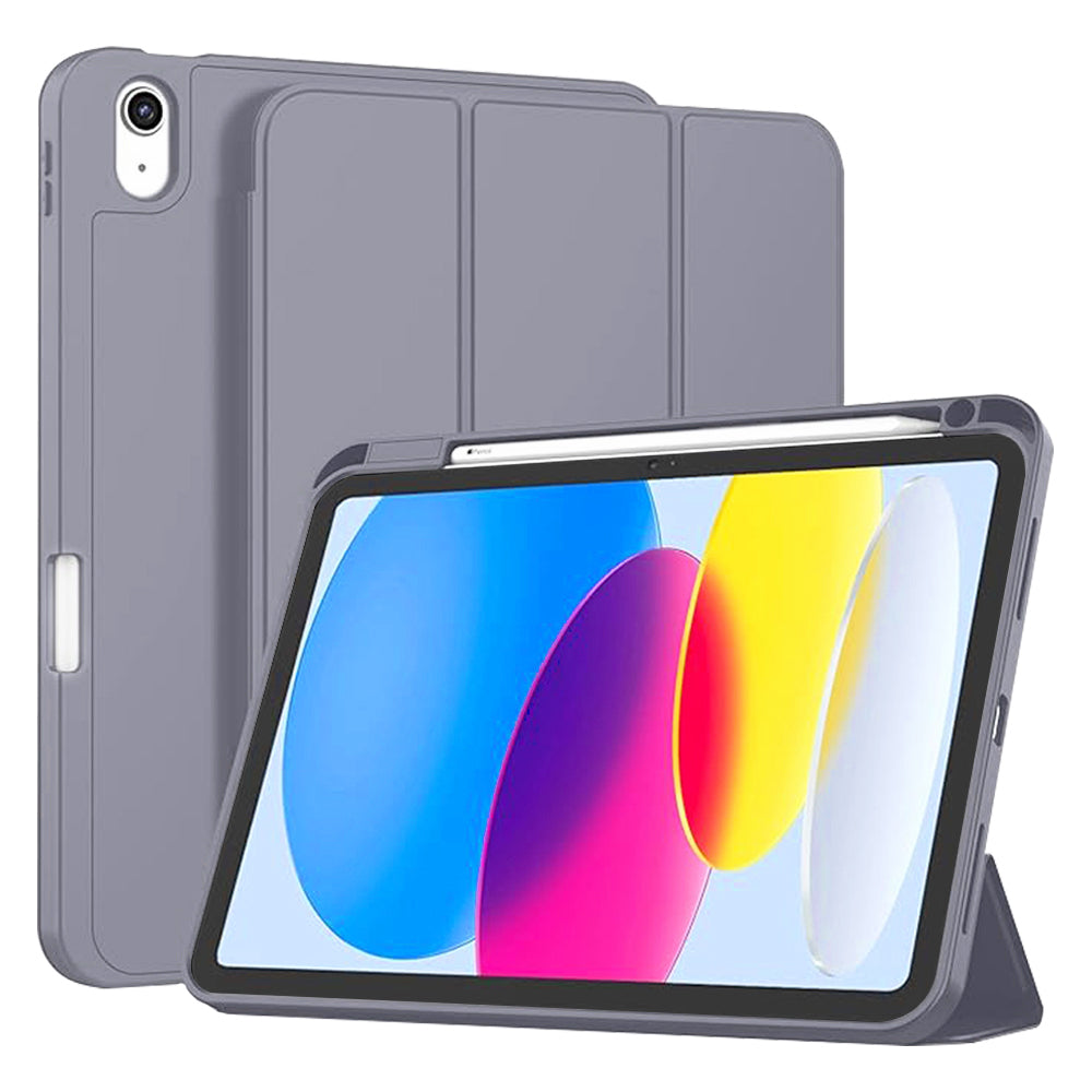 Custodia per Apple iPad (2025) / (2022), Techsuit, Flex Trifold, Viola