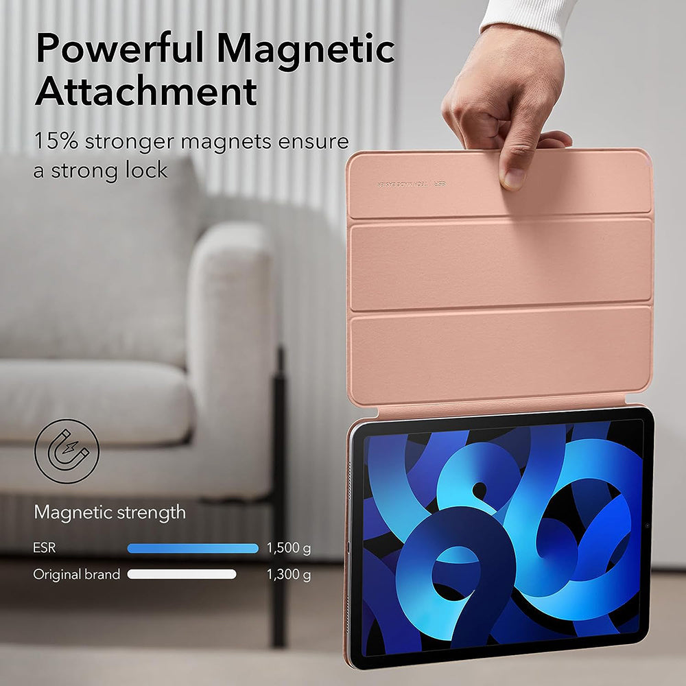 Custodia per Apple iPad Air 11 (2024) / Air (2022) / Air (2020) / Pro 11 (2018), ESR, Rebound, Rosa Dorata
