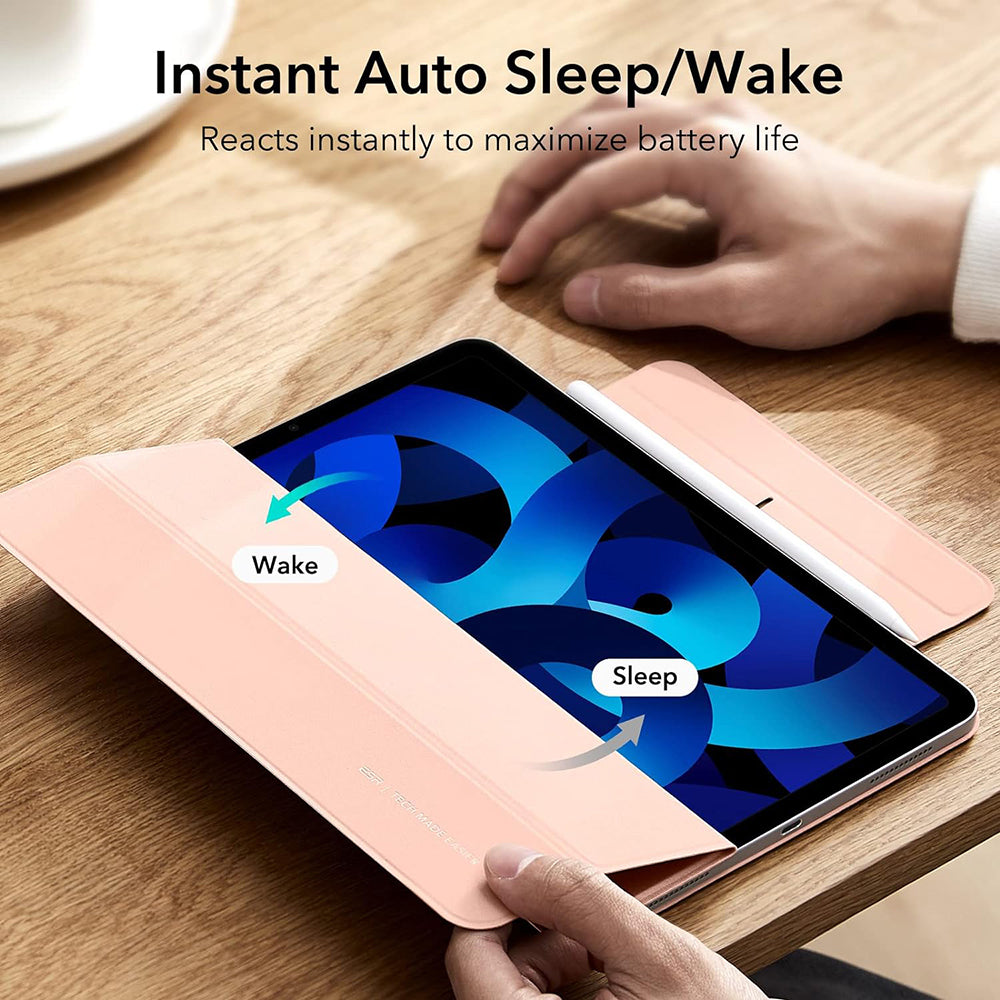Custodia per Apple iPad Air 11 (2024) / Air (2022) / Air (2020) / Pro 11 (2018), ESR, Rebound, Rosa Dorata