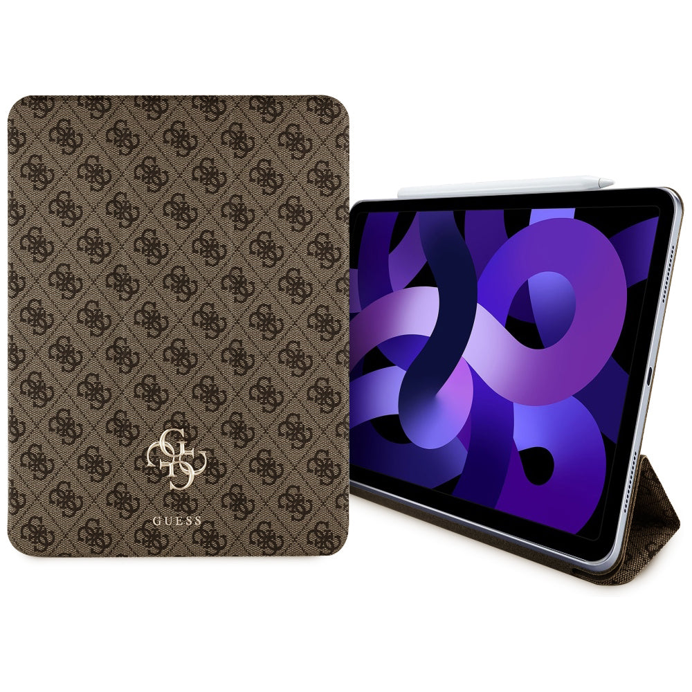 Custodia per Apple iPad Air 11 (2025) / Air 11 (2024), Guess, 4G Big Logo, Marrone