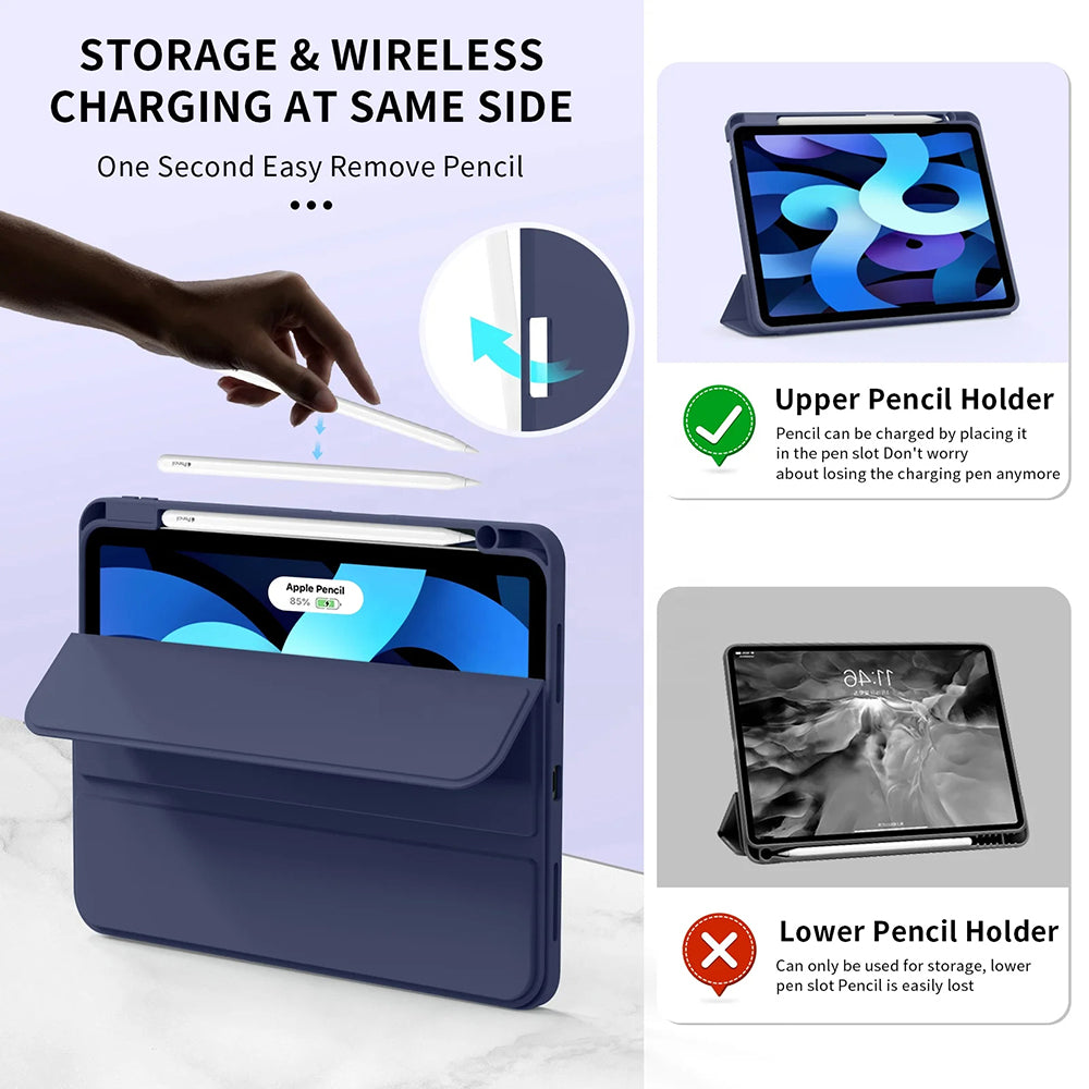 Custodia per Apple iPad Air 11 (2026) / iPad Air 11 (2025) / Air 11 (2024), Techsuit, Flex Trifold, Verde