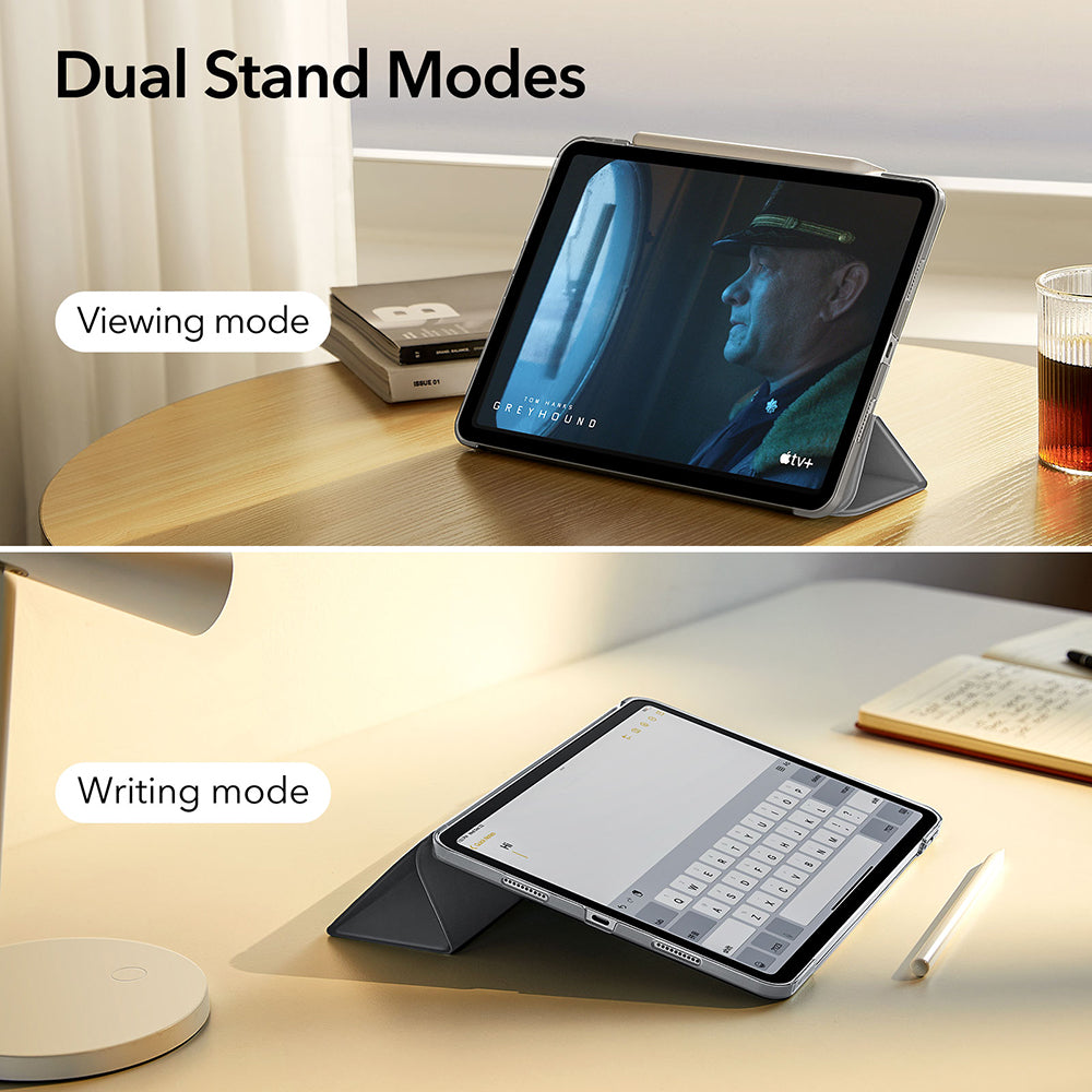 Custodia per Apple iPad Air 13 (2026) / Air 13 (2025) / Air 13 (2024), ESR, Ascend Trifold, Grigio Satinato