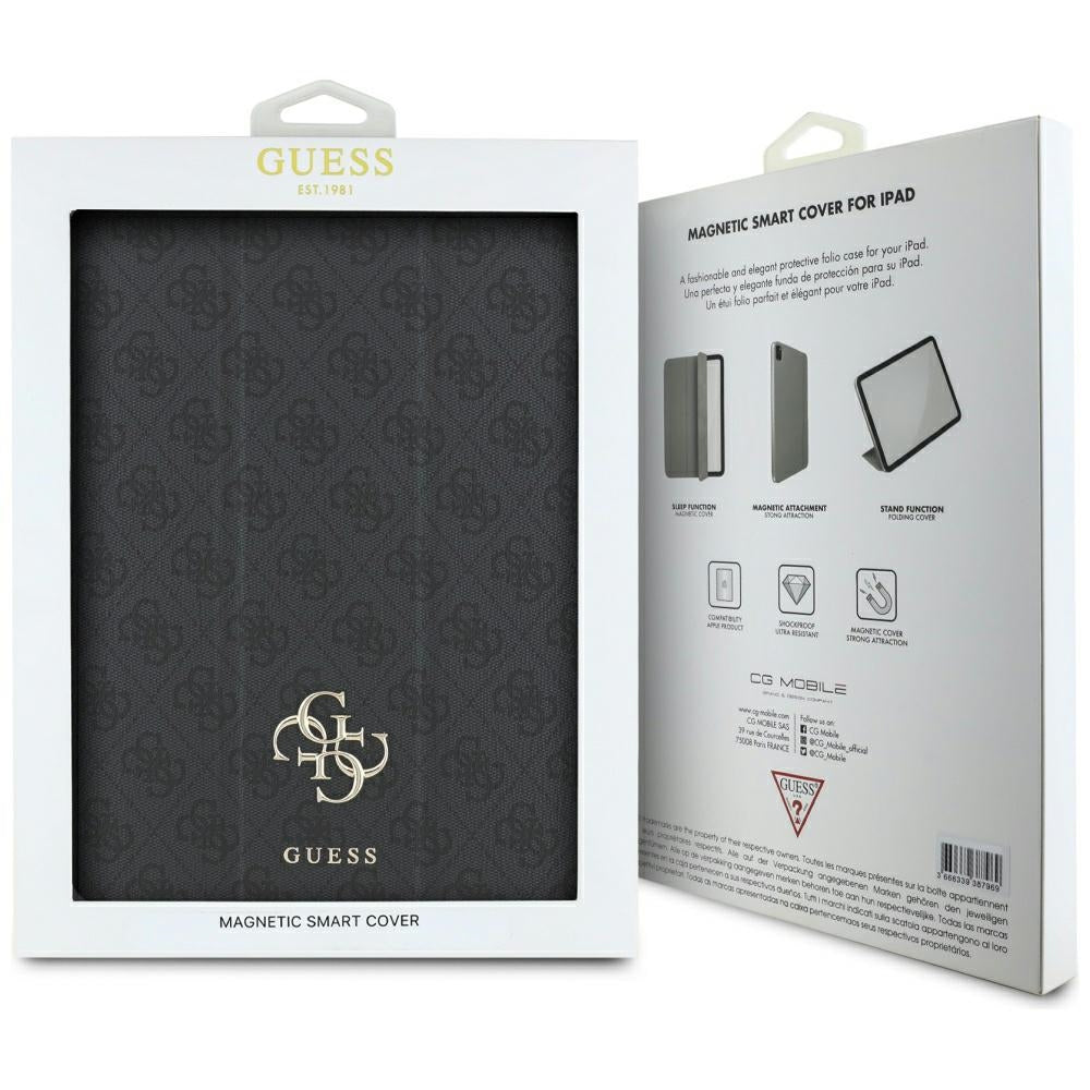 Custodia per Apple iPad Air 13 (2025) / Air 13 (2024), Guess, 4G Big Logo, Nera