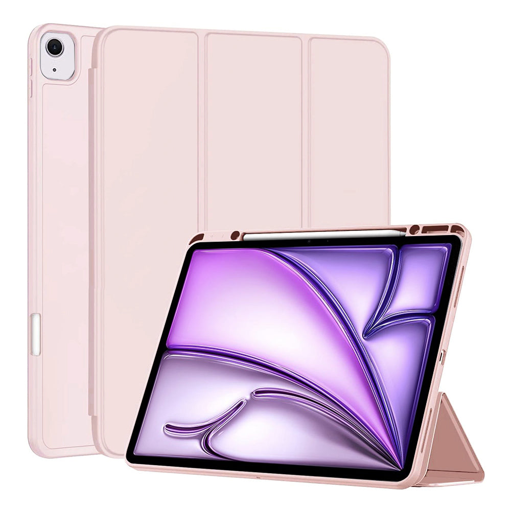 Custodia per Apple iPad Air 13 (2026) / Air 13 (2025) / Air 13 (2024), Techsuit, Flex Trifold, Rosa
