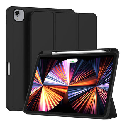Custodia per Apple iPad Pro 11 (2022) / Pro 11 (2021) / Pro 11 (2020) / Pro 11 (2018), Techsuit, Flex Trifold, Nera