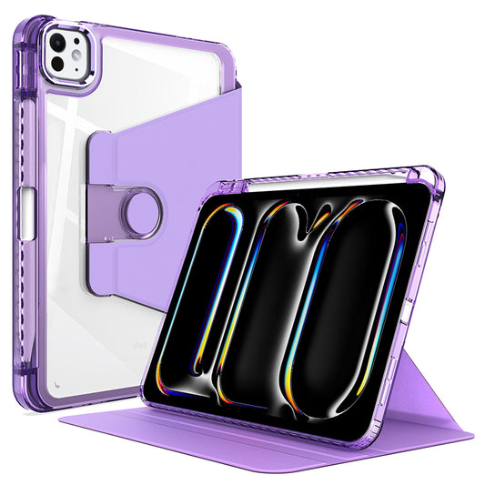 Custodia per Apple iPad Pro 11 (2024), Techsuit, Crystal Vision, Viola