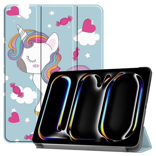 Custodia per Apple iPad Pro 11 (2024), Techsuit, FoldPro Unicorn, Multicolore
