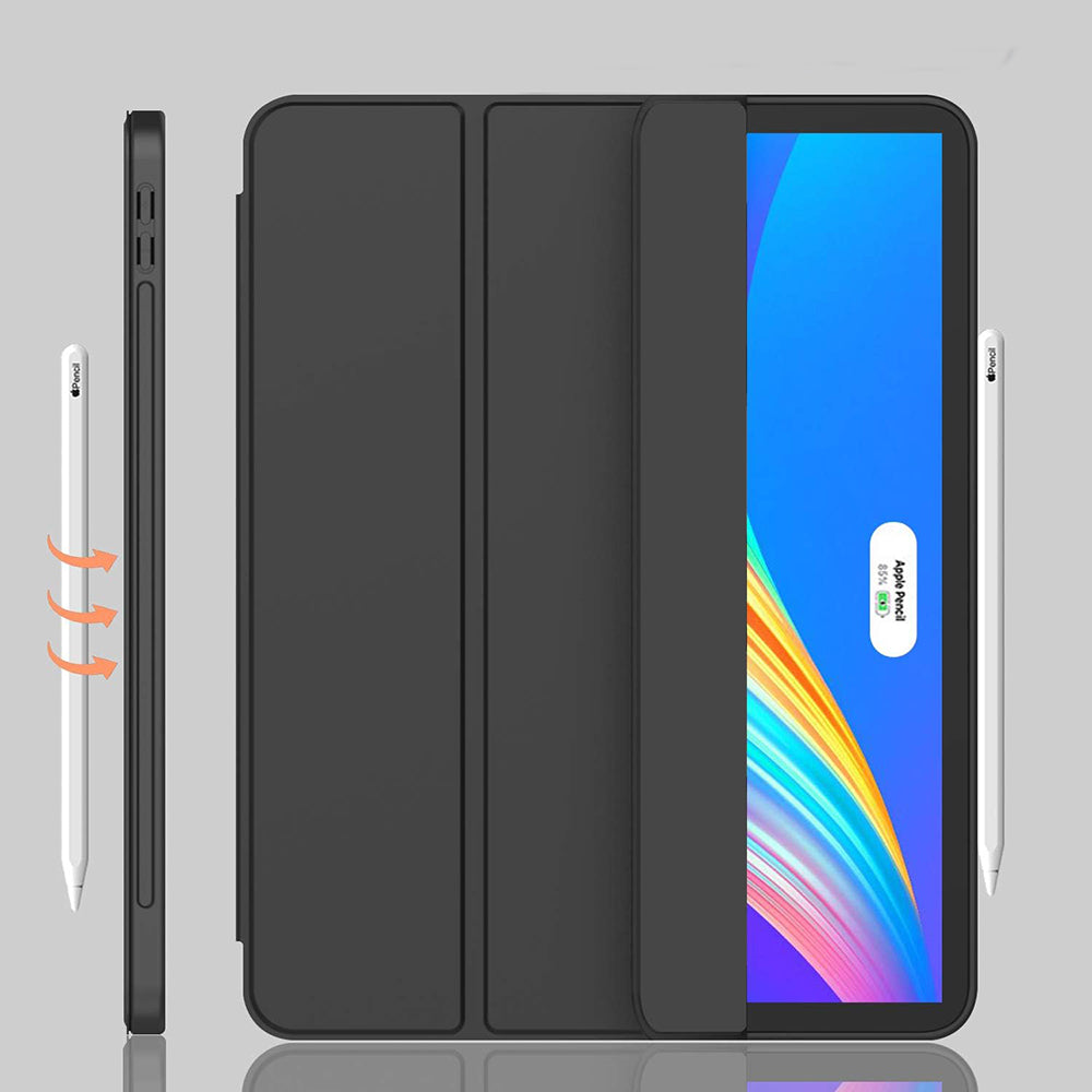 Custodia per Apple iPad Pro 12.9 (2022) / Pro 12.9 (2021) / Pro 12.9 (2020) / Pro 12.9 (2018), Techsuit, Flex Trifold, Blu