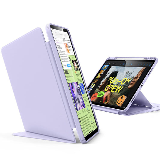 Custodia per Apple iPad Pro 13 (2024), ESR, Flip Hybrid con supporto per matita, Viola
