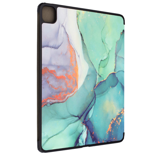 Custodia per Apple iPad Pro 13 (2024), Techsuit, FoldPro Green Time, Multicolore