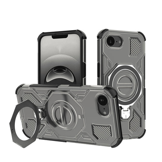 Custodia per Apple iPhone 17e / 16e, Techsuit, Carbon Shield Pro, Fumo