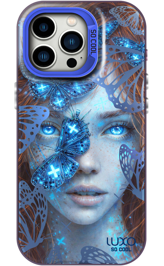 Custodia per Apple iPhone 17 Pro, LUXO So CooL, ArcadiA Butterfly Girl, Multicolore