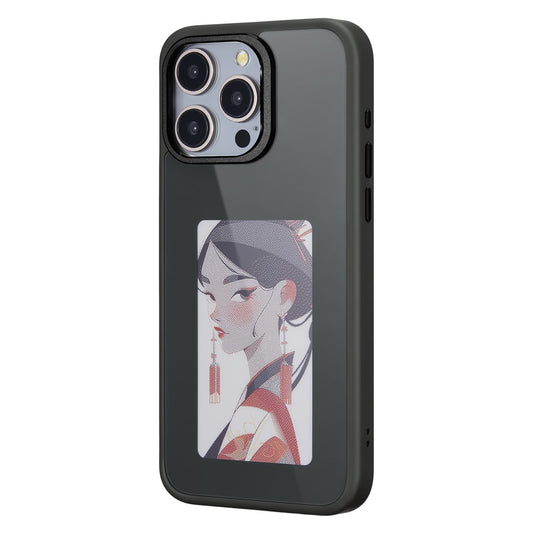 Custodia per Apple iPhone 13 Pro Max, OEM, Display Personalizzato E-Ink, Nera