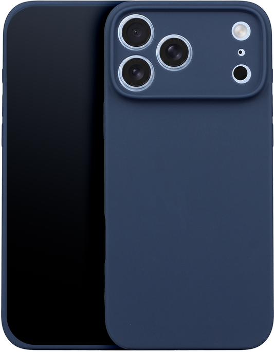 Custodia per Apple iPhone 18 Pro Max / 17 Pro Max, OEM, Silicone, Blu Scuro