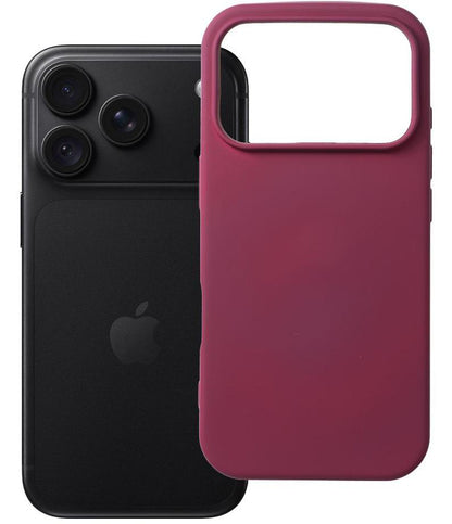 Custodia per Apple iPhone 18 Pro Max / 17 Pro Max, OEM, silicone, bordeaux