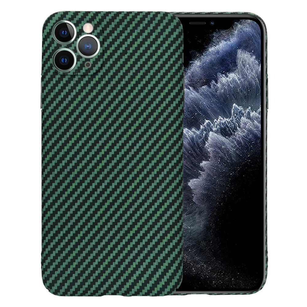 Custodia per Apple iPhone 11 Pro Max, Techsuit, Carbonite FiberShell, Verde
