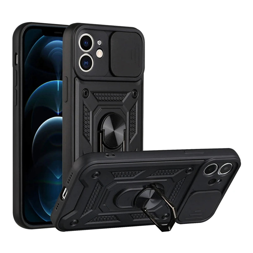 Custodia per Apple iPhone 11, Techsuit, CamShield, Nera