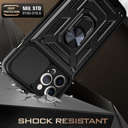 Custodia per Apple iPhone 12 mini, Techsuit, CamShield, Nera