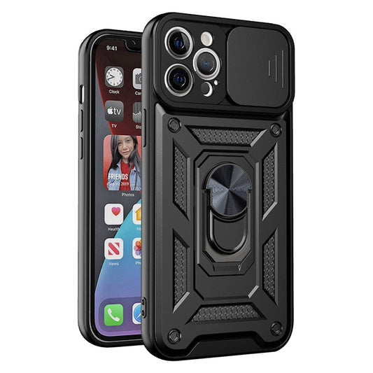 Custodia per Apple iPhone 12 Pro Max, Techsuit, CamShield, Nera