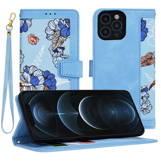 Custodia per Apple iPhone 12 Pro Max, Techsuit, FlipCraft, Blu