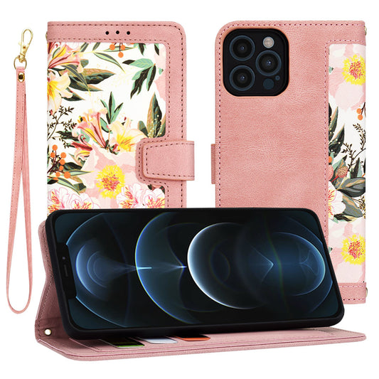 Custodia per Apple iPhone 12 Pro Max, Techsuit, FlipCraft, Rosa