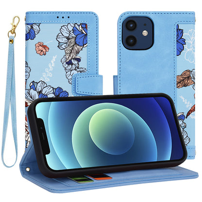 Custodia per Apple iPhone 12 / 12 Pro, Techsuit, FlipCraft, Blu