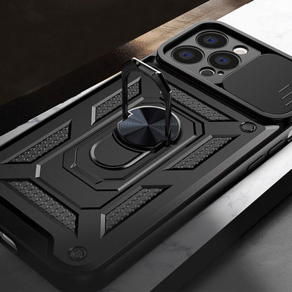 Custodia per Apple iPhone 13 Pro, Techsuit, CamShield, Nera