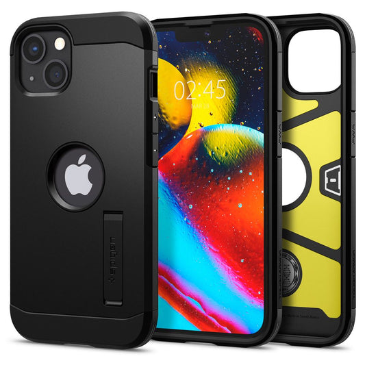 Custodia per Apple iPhone 13, Spigen, Tough Armor, Nera