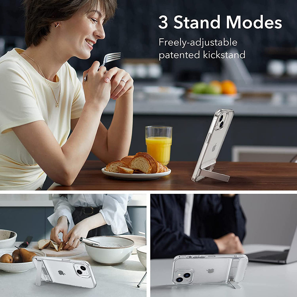 Custodia per Apple iPhone 14 Plus, ESR, Air Shield Boost Kickstand, Trasparente