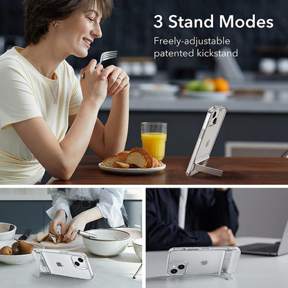 Custodia per Apple iPhone 14 Plus, ESR, Air Shield Boost Kickstand, Trasparente