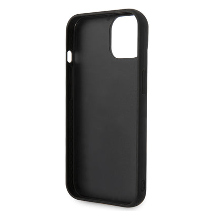 Custodia per Apple iPhone 14 Plus, Karl Lagerfeld, Monogramma 3D, Nera