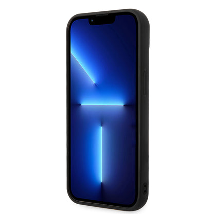 Custodia per Apple iPhone 14 Plus, Karl Lagerfeld, Monogramma 3D, Nera