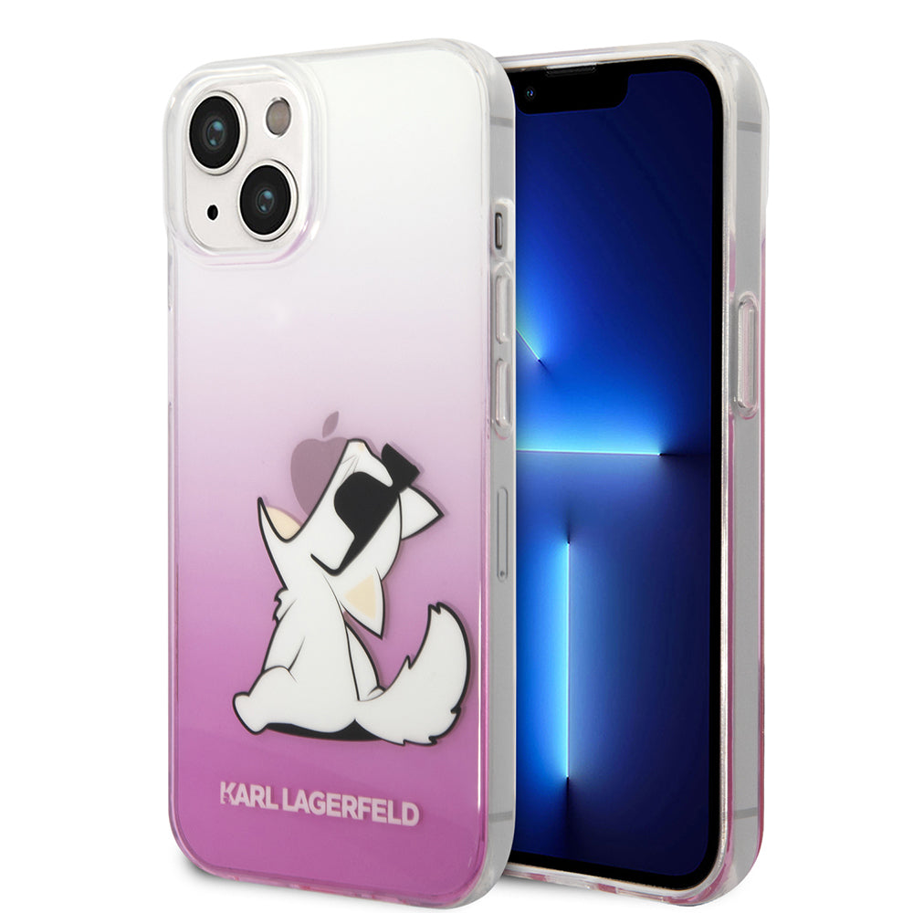 Custodia per Apple iPhone 14 Plus, Karl Lagerfeld, Choupette Fun, Rosa