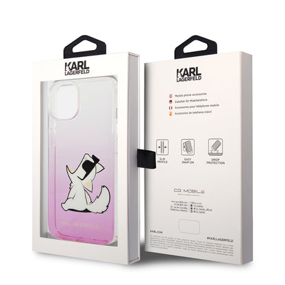 Custodia per Apple iPhone 14 Plus, Karl Lagerfeld, Choupette Fun, Rosa