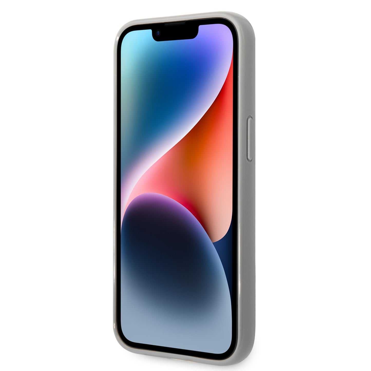 Case for Apple iPhone 14 Plus, Karl Lagerfeld, Monogram Iridescent, Silver