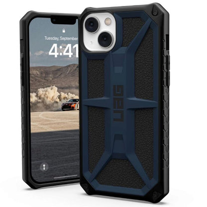 Custodia per Apple iPhone 14 Plus, Urban Armor Gear, Monarch Kevlar, Blu scuro