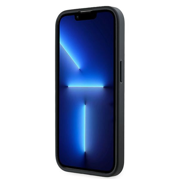 Custodia per Apple iPhone 14 Pro, Karl Lagerfeld, Diagonal Quilted Script, Nera