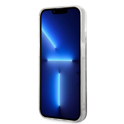 Custodia per Apple iPhone 14 Pro, Karl Lagerfeld, Liquid Glitter Monogram, Nera