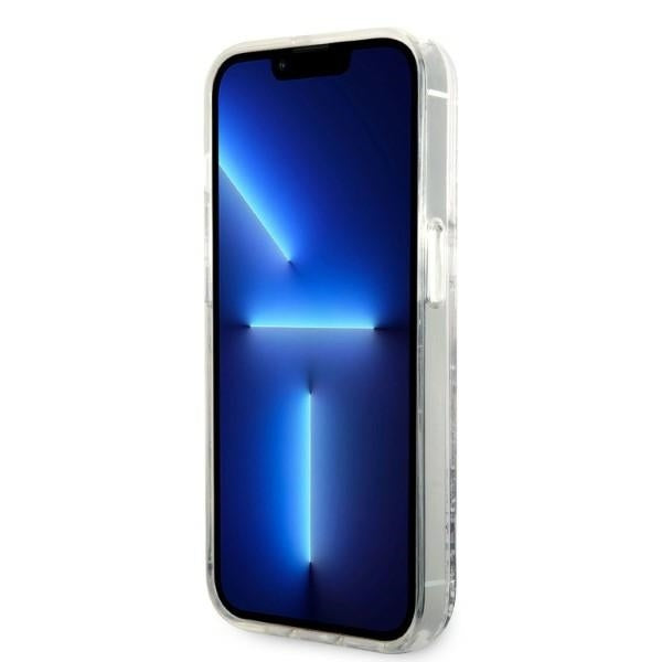 Custodia per Apple iPhone 14 Pro Max, Karl Lagerfeld, Glitter Choupette's Head, Argento