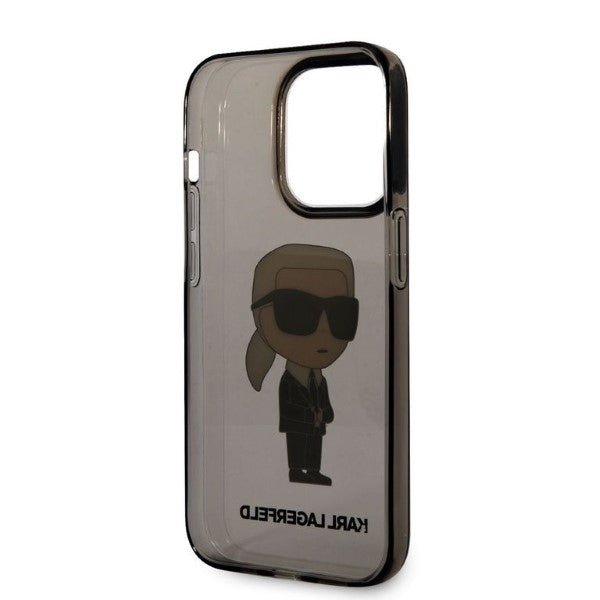 Custodia per Apple iPhone 14 Pro Max, Karl Lagerfeld, IML Ikonik NFT, Nera