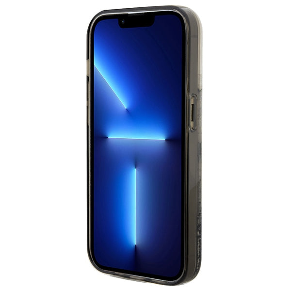 Custodia per Apple iPhone 14 Pro Max, Karl Lagerfeld, Liquid Glitter Choupette, Trasparente