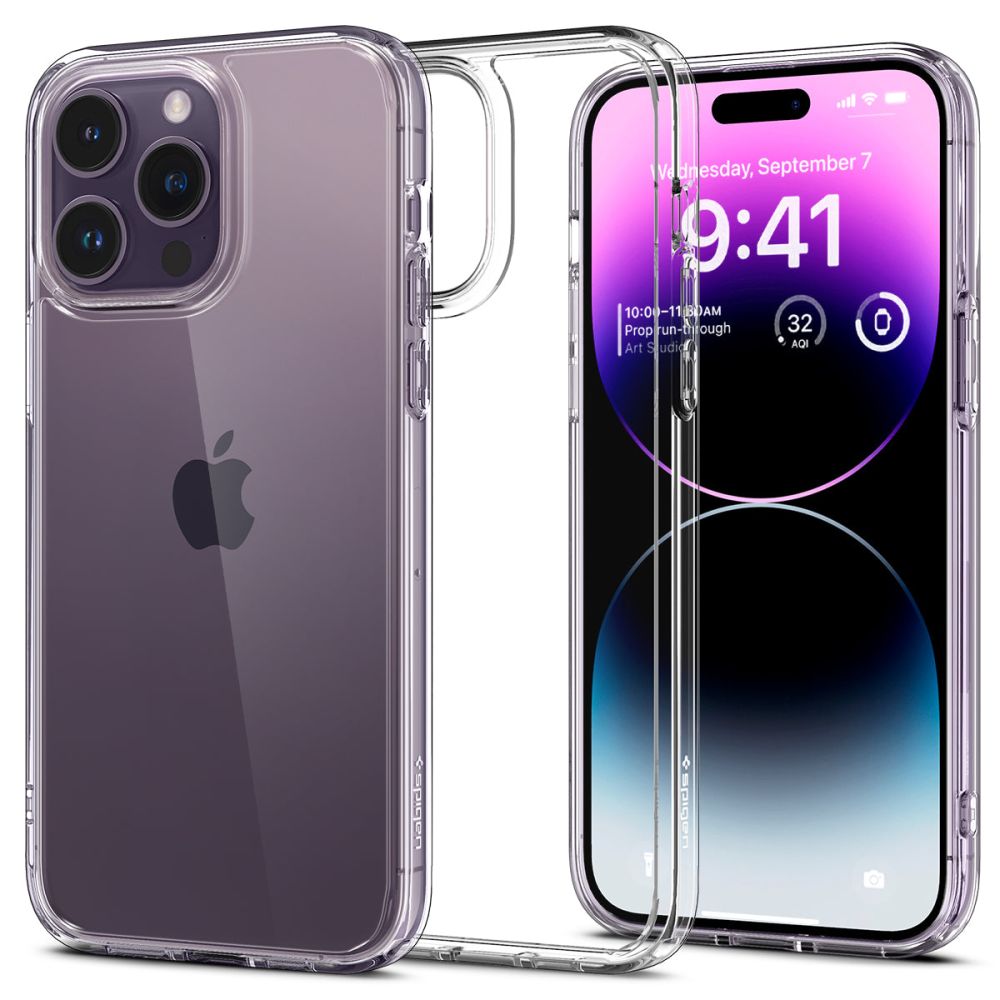 Custodia per Apple iPhone 14 Pro Max, Spigen, Ultra Hybrid, Trasparente ACS04816