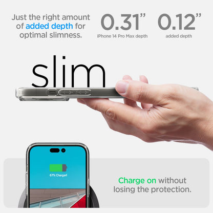 Custodia per Apple iPhone 14 Pro Max, Spigen, Ultra Hybrid, Trasparente ACS04816