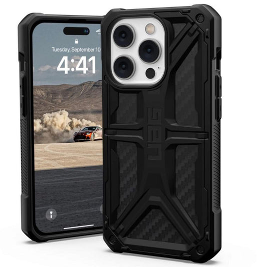 Custodia per Apple iPhone 14 Pro, Urban Armor Gear, Monarch Carbon, Nera