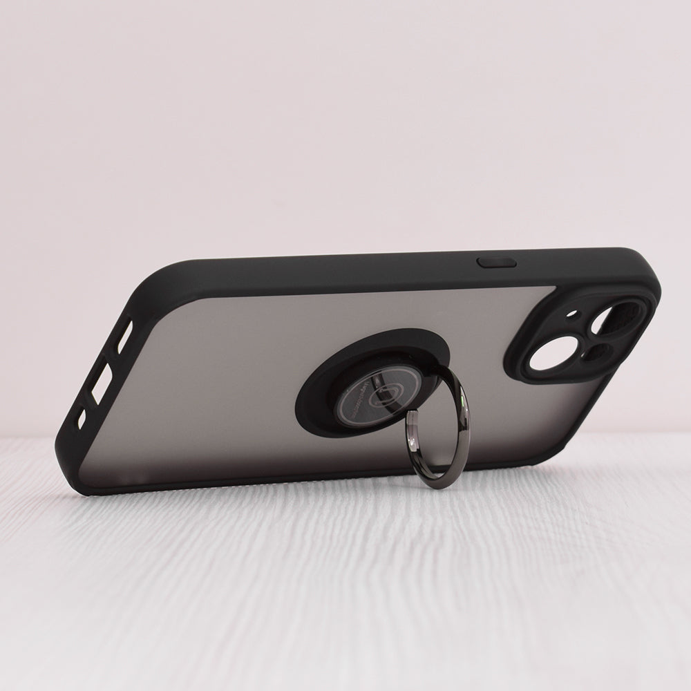 Custodia per Apple iPhone 14, Techsuit, Glinth, Nera
