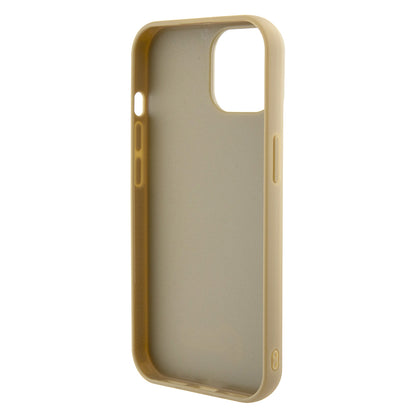 Custodia per Apple iPhone 15, Guess, Disco Metal Script, Dorata