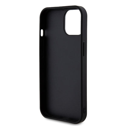 Custodia per Apple iPhone 15, Guess, Rhinestone Metal Logo, Gialla